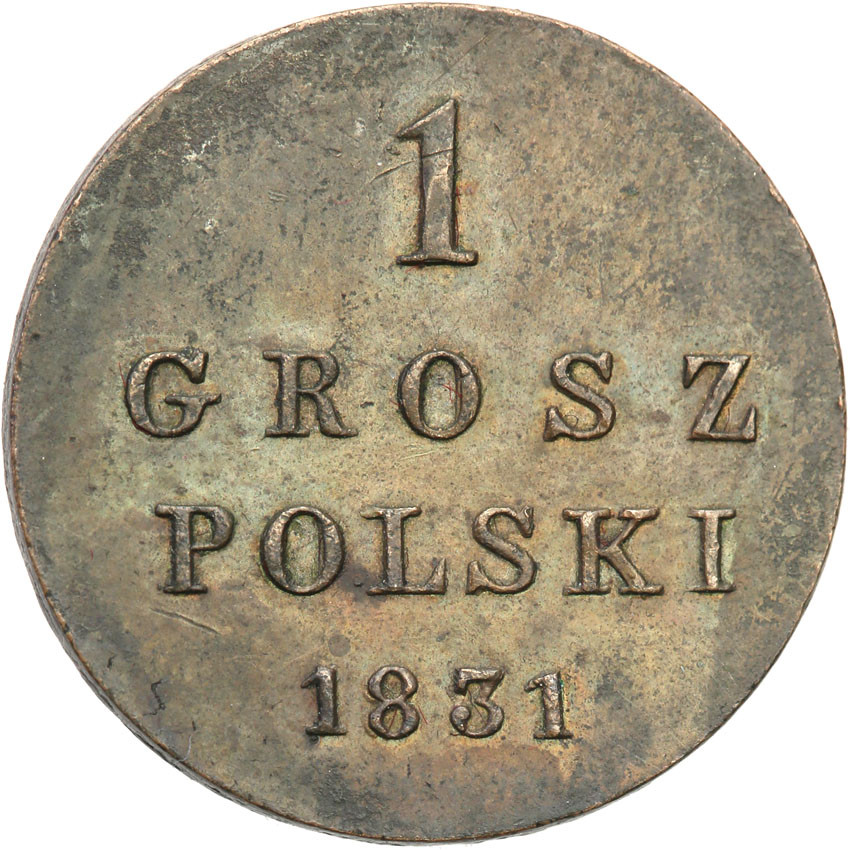 Polska XIX w./Rosja. Mikołaj I. Grosz 1831 KG, Warszawa